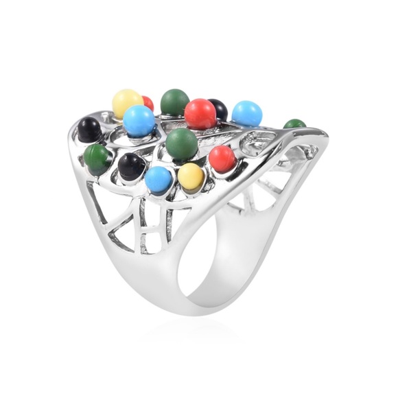 Multi Color Chroma Ring in Stainless Steel - Picture 2 of 6